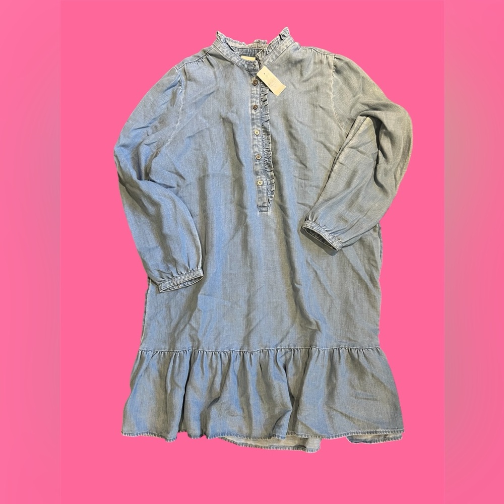 New LOFT chambray dress sz XL